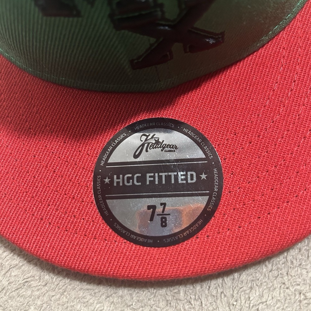 Malcolm X Headgear Classics Fitted Hat 7 7/8 Green Red Black Africa NWT
